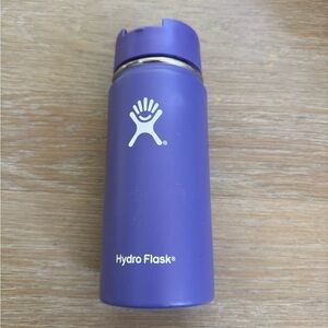 Hydro Flask purple colored 16 oz insulated water bottle